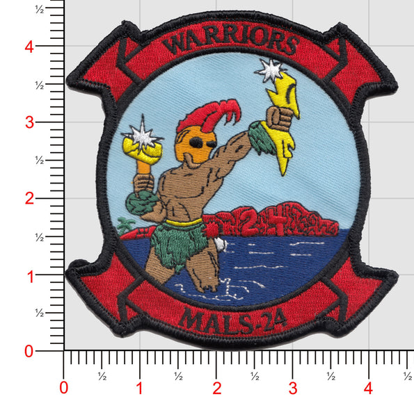 Officially Licensed USMC MALS-24 Warriors Patch
