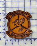Officially Licensed HMM-161 Greyhawks Hand Painted Leather Patch