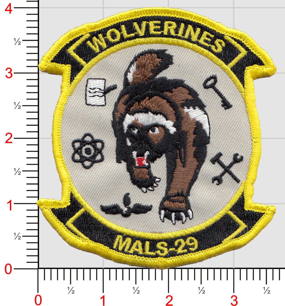 Officially Licensed USMC MALS 29 Wolverines Patch