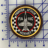 Official VMFA-312 Checkerboards F-18C Hornet Leather Shoulder Patch