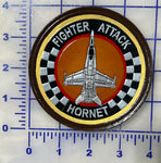 Official VMFA-312 Checkerboards F-18C Hornet Leather Shoulder Patch