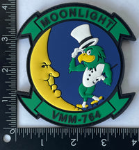 Officially Licensed USMC VMM-764 Moonlight (Top Hat) PVC Patches