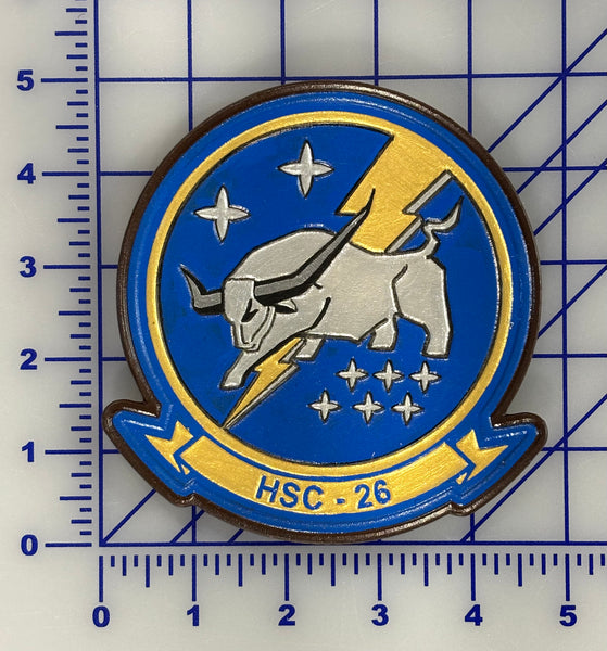 Officially Licensed US Navy HSC-26 Chargers Leather Patch