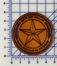 Officially Licensed US Navy Det Dallas Leather Patch