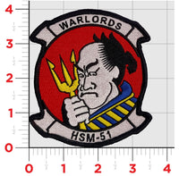 Officially Licensed US Navy HSM-51 Warlords Squadron Patch
