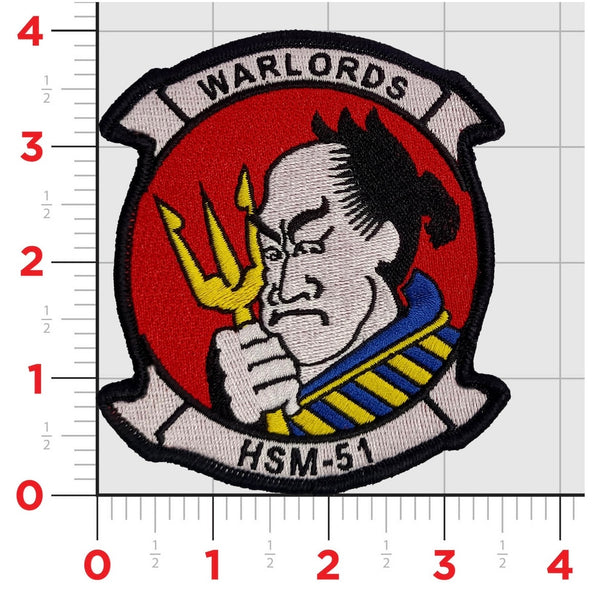 Officially Licensed US Navy HSM-51 Warlords Squadron Patch
