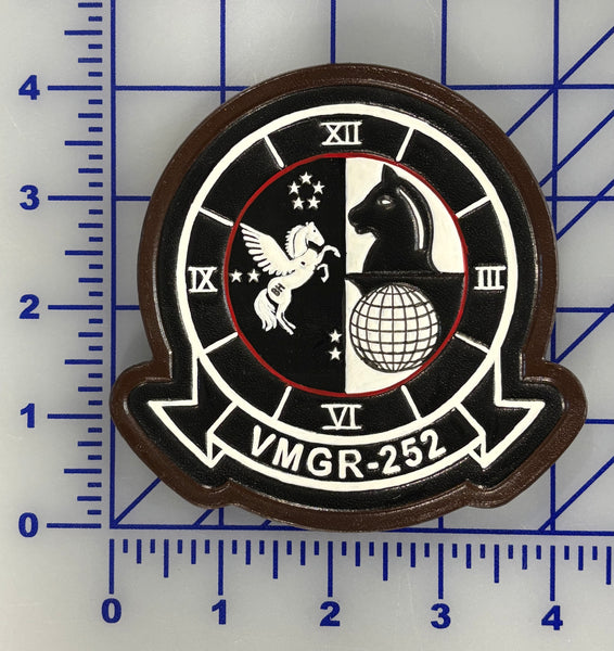 Officially Licensed USMC VMGR-252 Otis Leather Patches
