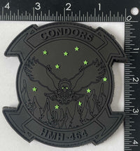 Official HMH-464 Condors Blackout PVC Patch