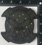Official HMH-464 Condors Blackout PVC Patch