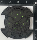 Official HMH-464 Condors Blackout PVC Patch