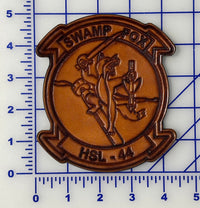 Officially Licensed US Navy HSL-44 Swamp Foxes Squadron Leather Patch
