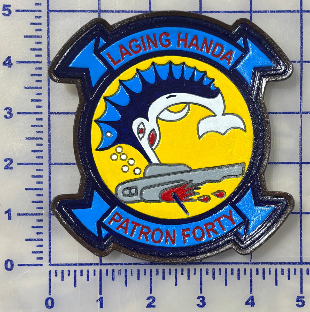 Officially Licensed VP-40 Fighting Marlins Leather Patch