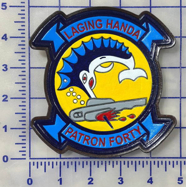 Officially Licensed VP-40 Fighting Marlins Leather Patch