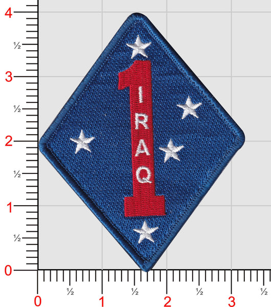 Officially Licensed USMC 1st MARDIV Iraq Patches