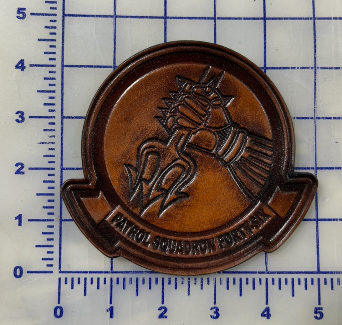 Officially Licensed VP-46 Gray Knights Leather "Back Stabber" Leather Patches