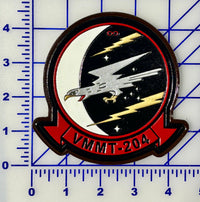 Officially Licensed USMC VMMT-204 Raptors Leather Patches