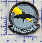 Officially Licensed USMC VMFA-242 Bats Leather Patch