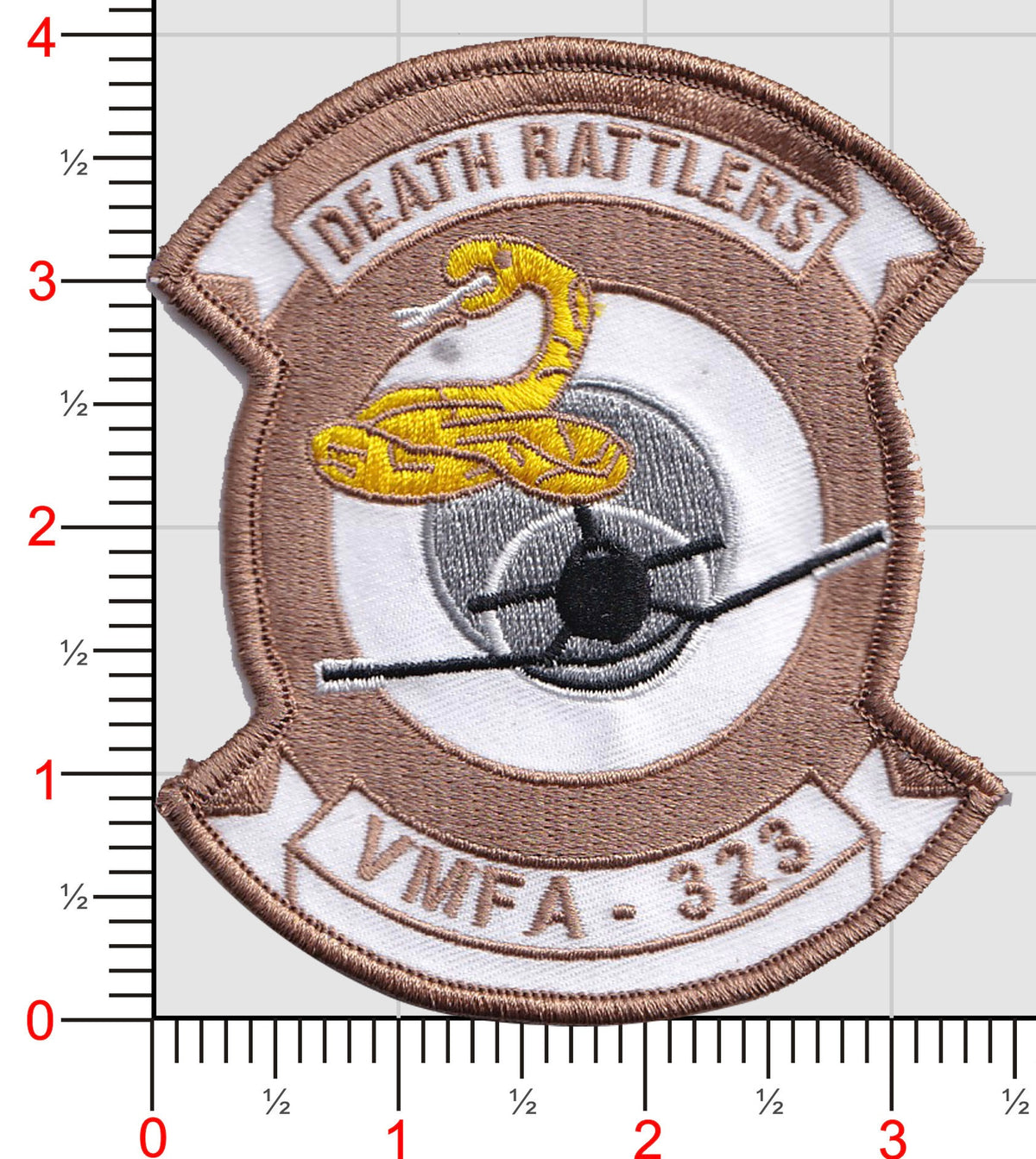 Officially Licensed USMC VMFA-323 Death Rattlers Patch