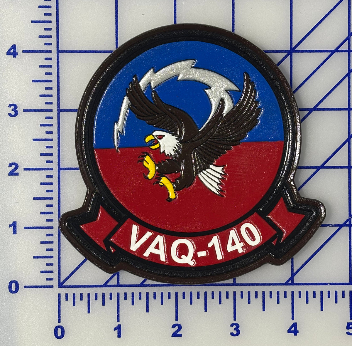 Officially Licensed US Navy VAQ-140 Patriots Leather Patches