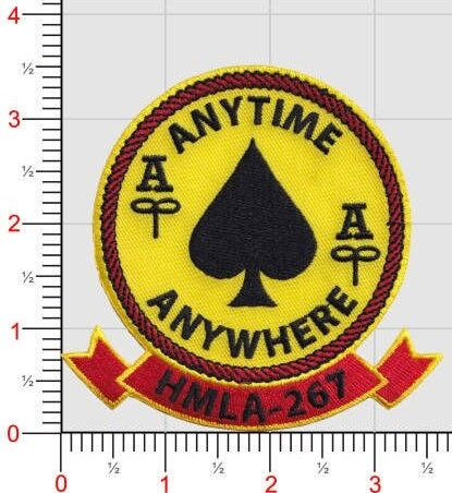 Officially Licensed USMC HMLA-267 Stingers Squadron Patch