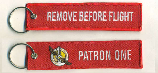 Official VP-1 Screaming Eagles Remove Before Flight Key Ring