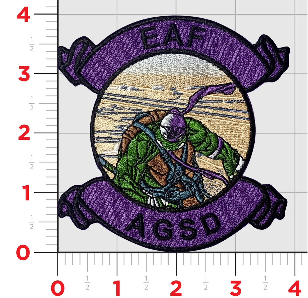 Official 29 Palms AGSD Aviation Ground Support Detachment Turtles Patch