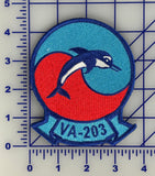 Officially Licensed US Navy VA-203 Blue Dolphin Patch