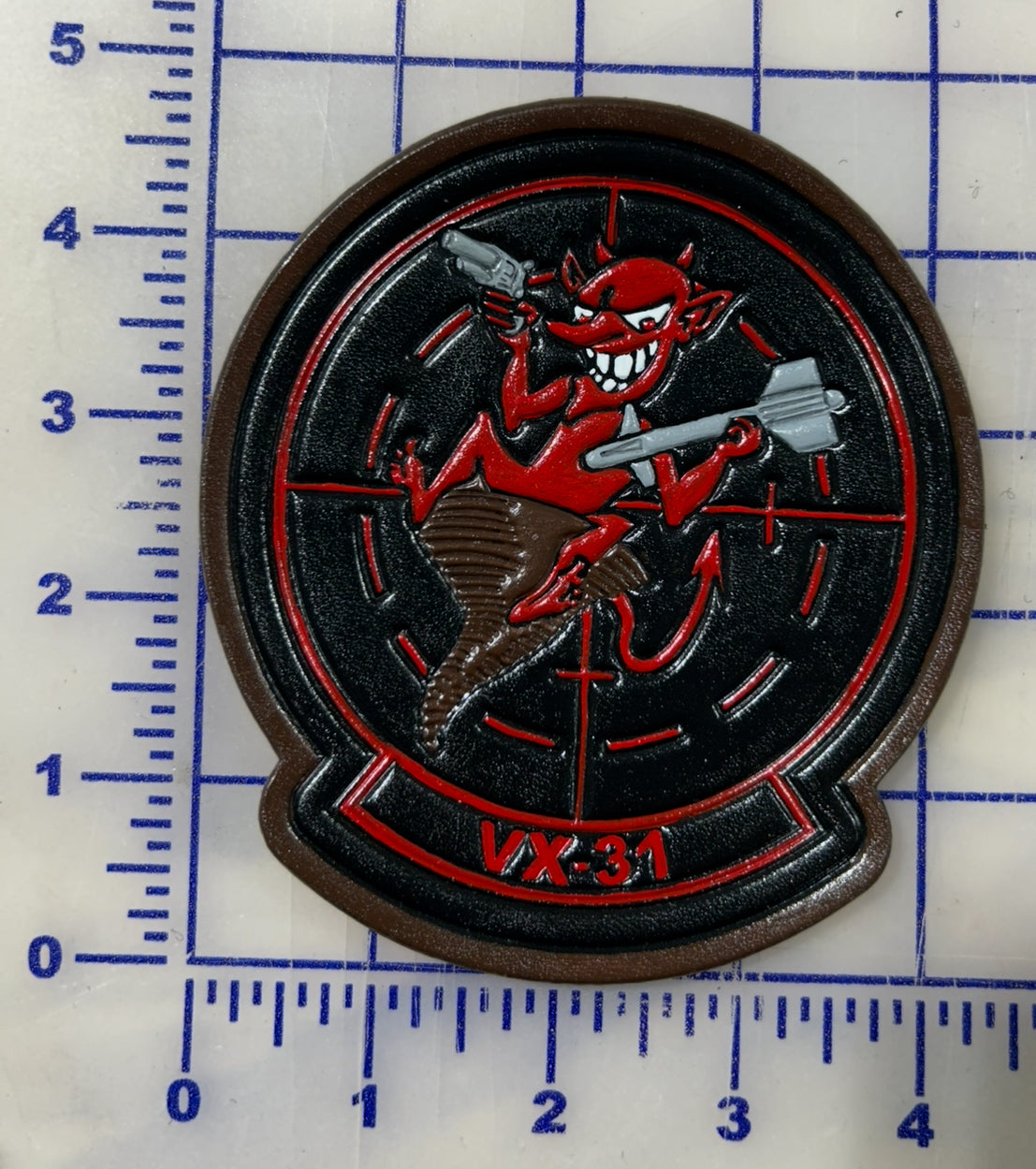 Officially Licensed US Navy VX-31 Dust Devils Leather Patches