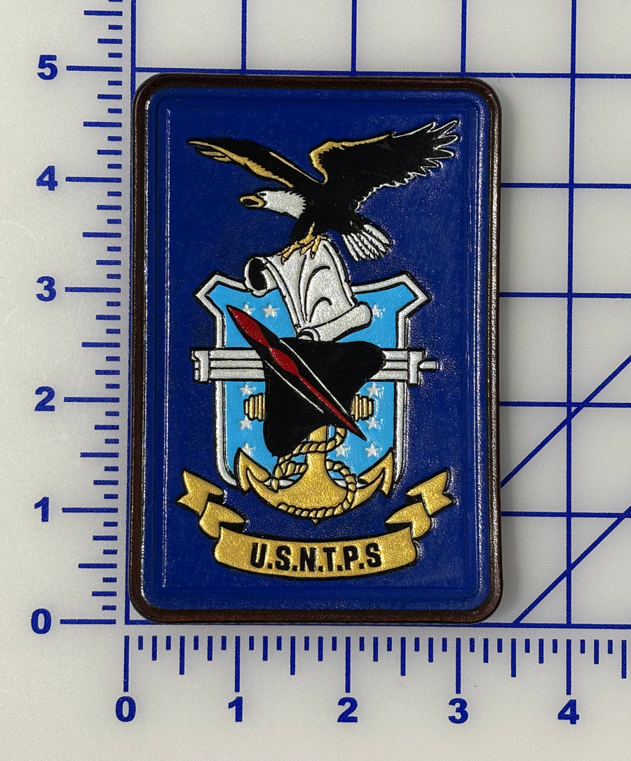 Officially Licensed US Navy Test Pilot School Student Leather Patch