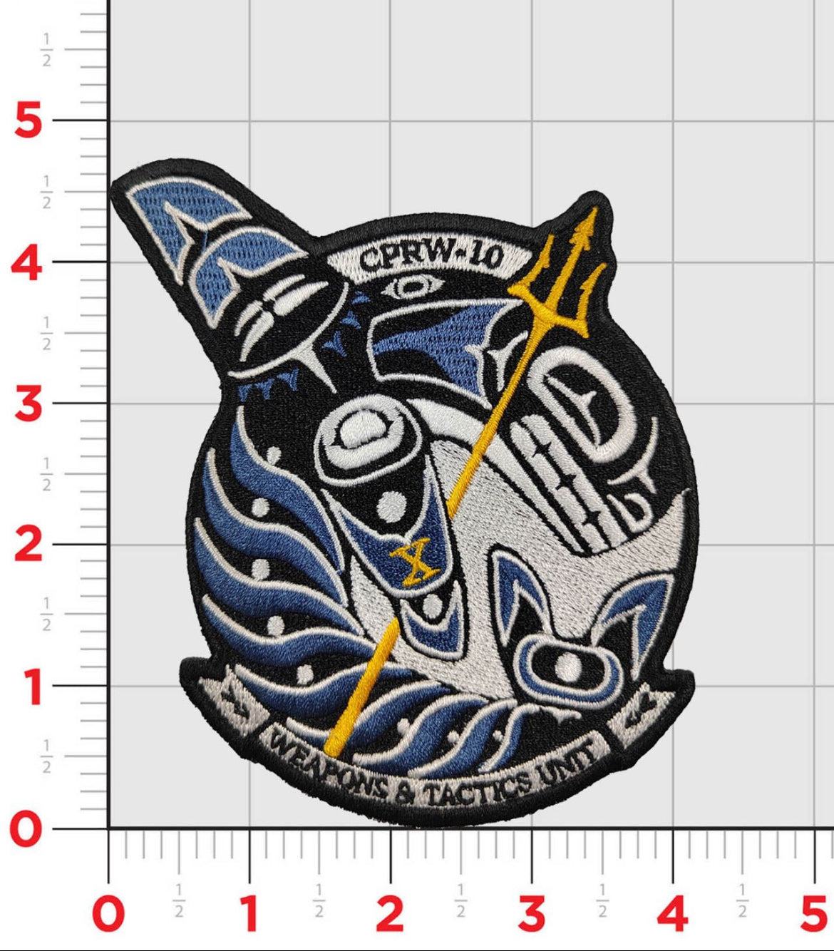 Officially Licensed Commander Patrol & Reconnaissance Wing CPRW-10 Orca Squadron Patch
