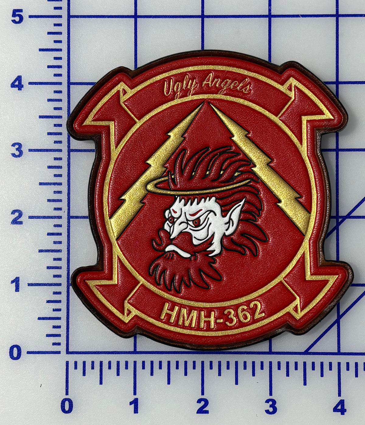 Officially Licensed HMH-362 Ugly Angels Leather 1996 Patches