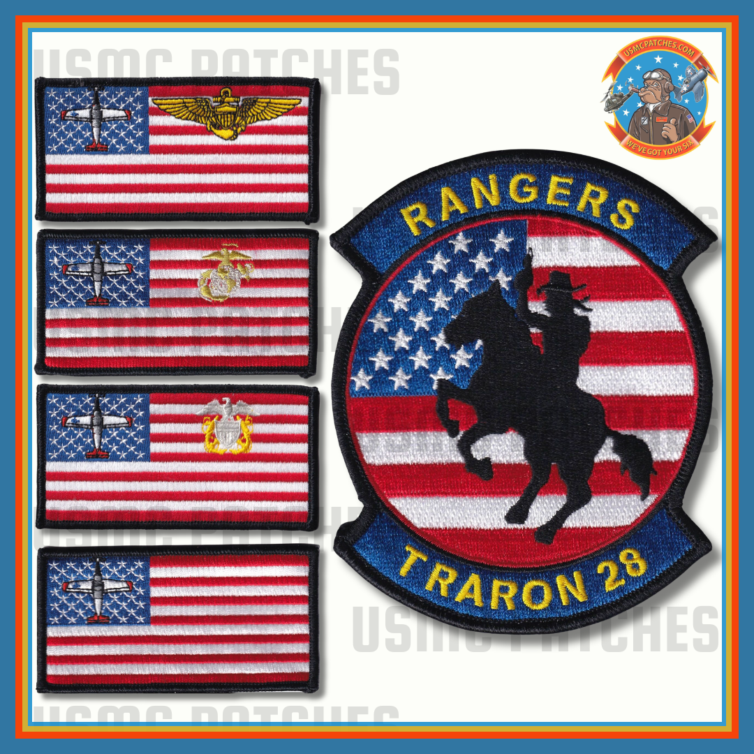Official VT-28 Rangers 4th of July Patch and Name Tags