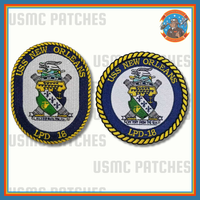 Officially Licensed US Navy USS New Orleans LPD 18 Patches