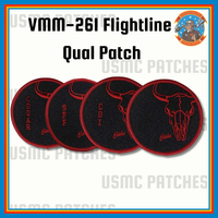 Official VMM-261 Raging Bulls Flightline Qual Patch