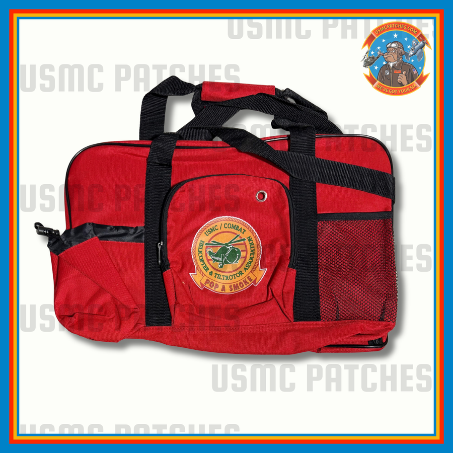 Officially Licensed USMC/ Combat Helicopter & Tiltrotor Association Gym Bag