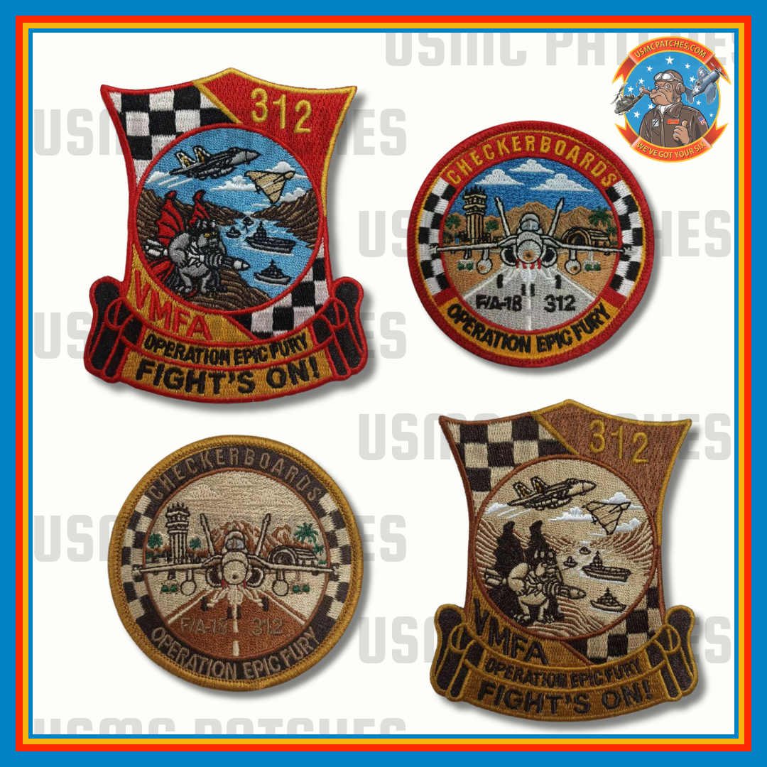 Official VMFA-312 Epic Fury Deployment Patches