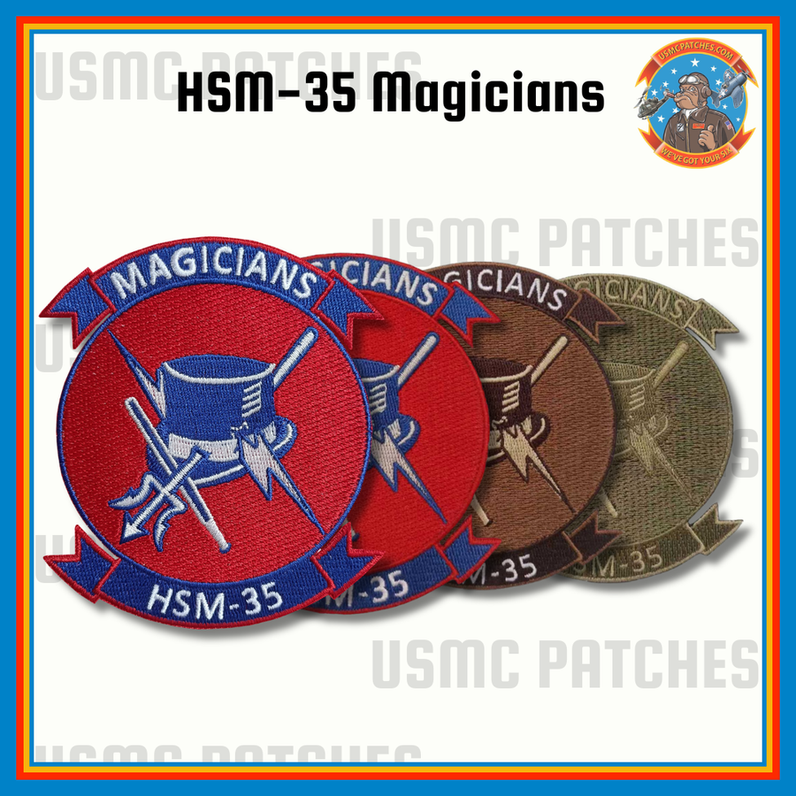 Officially Licensed US Navy HSM-35 Magicians Patch