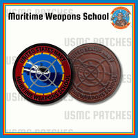 Officially Licensed US Navy Maritime Weapons School Leather Patch