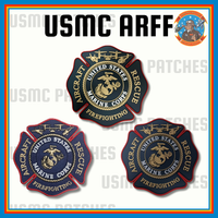 Officially Licensed USMC Aircraft Rescue and Firefighting Patches
