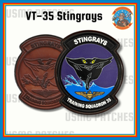 Officially Licensed US Navy VT-35 Stingrays Leather Patch