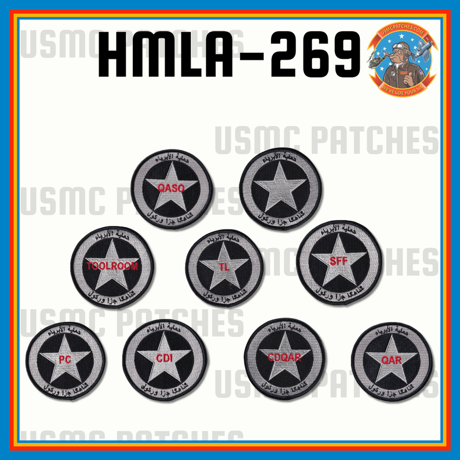 Official HMLA-269 Gunrunners Flightline Qual Shoulder Patch