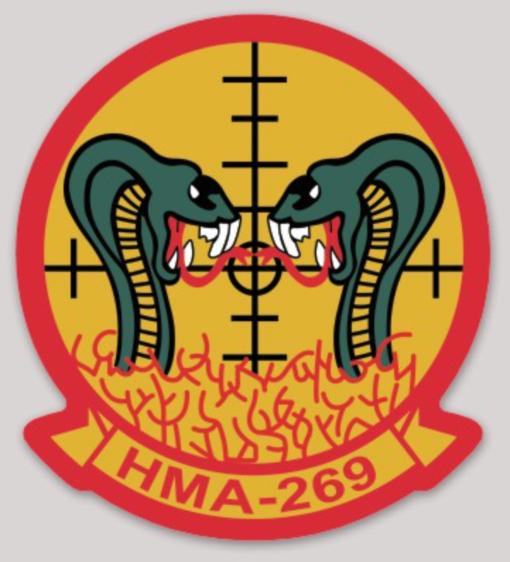 Officially Licensed USMC HMA-269 Gunrunners Sticker