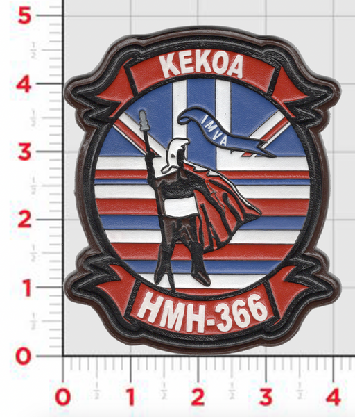 Officially Licensed USMC HMH-366 Hammerheads Hawaii Leather Squadron Patch