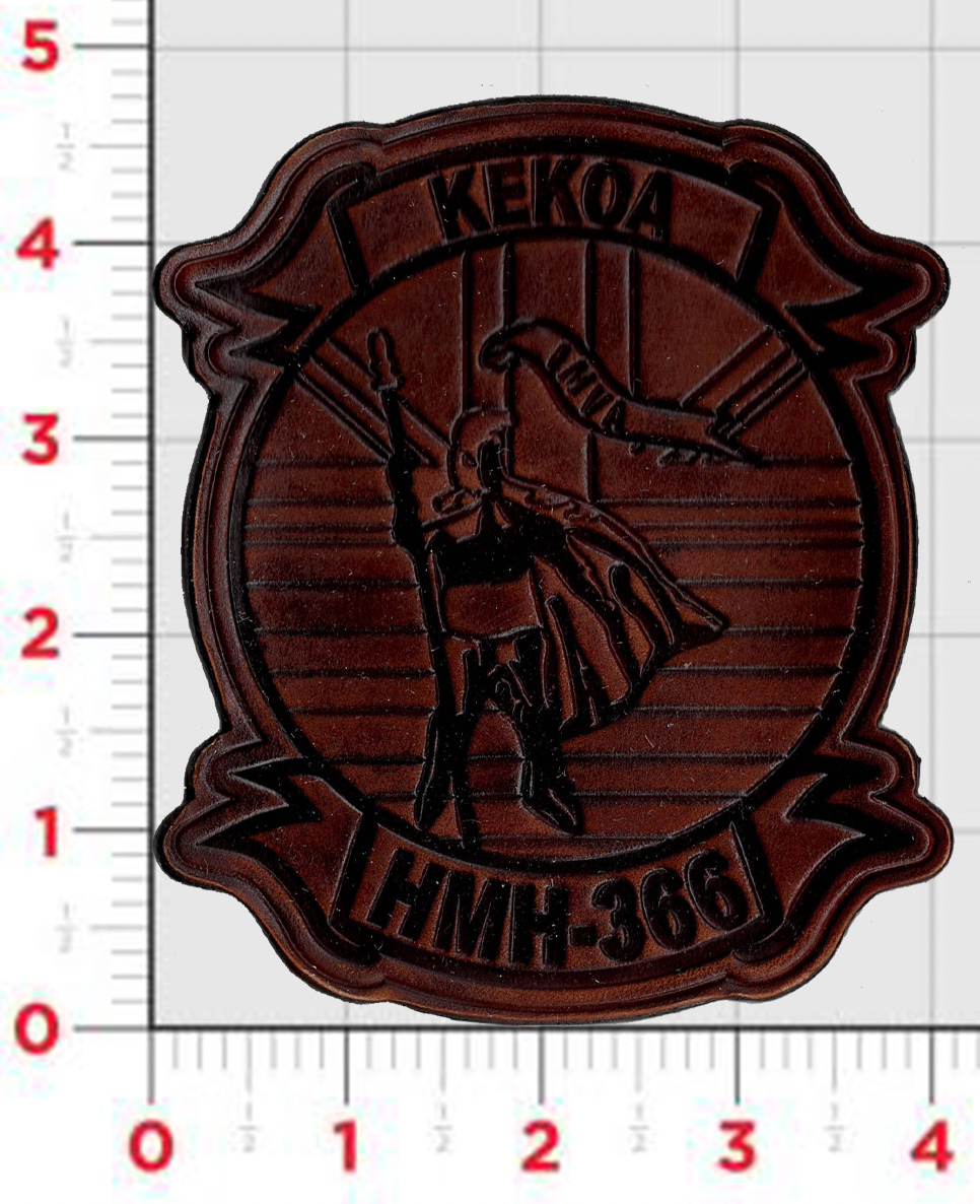 Officially Licensed USMC HMH-366 Hammerheads Hawaii Leather Squadron Patch