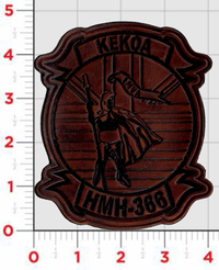 Officially Licensed USMC HMH-366 Hammerheads Hawaii Leather Squadron Patch