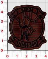 Officially Licensed USMC HMH-366 Hammerheads Hawaii Leather Squadron Patch