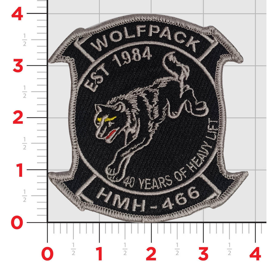 Officially Licensed HMH-466 Wolfpack 40th Anniversary Patch