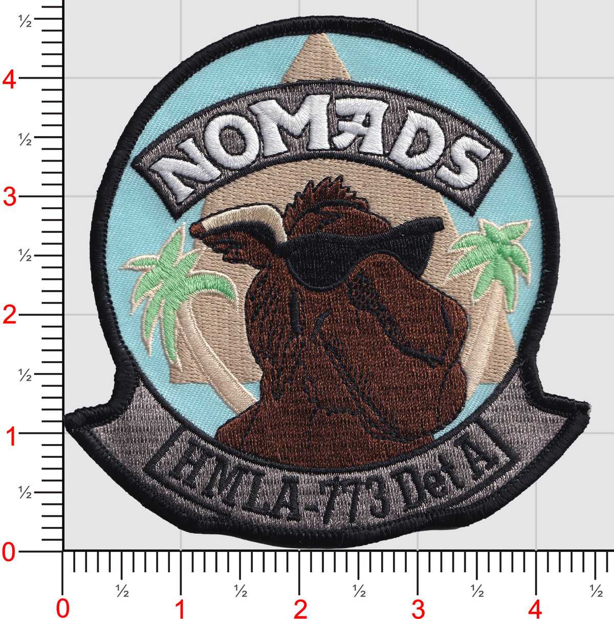 Official HMLA-773 DET A NOMADS Squadron Patch