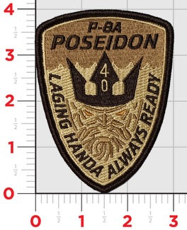 Official VP-40 Marlins P-8A Poseidon Shoulder Patch