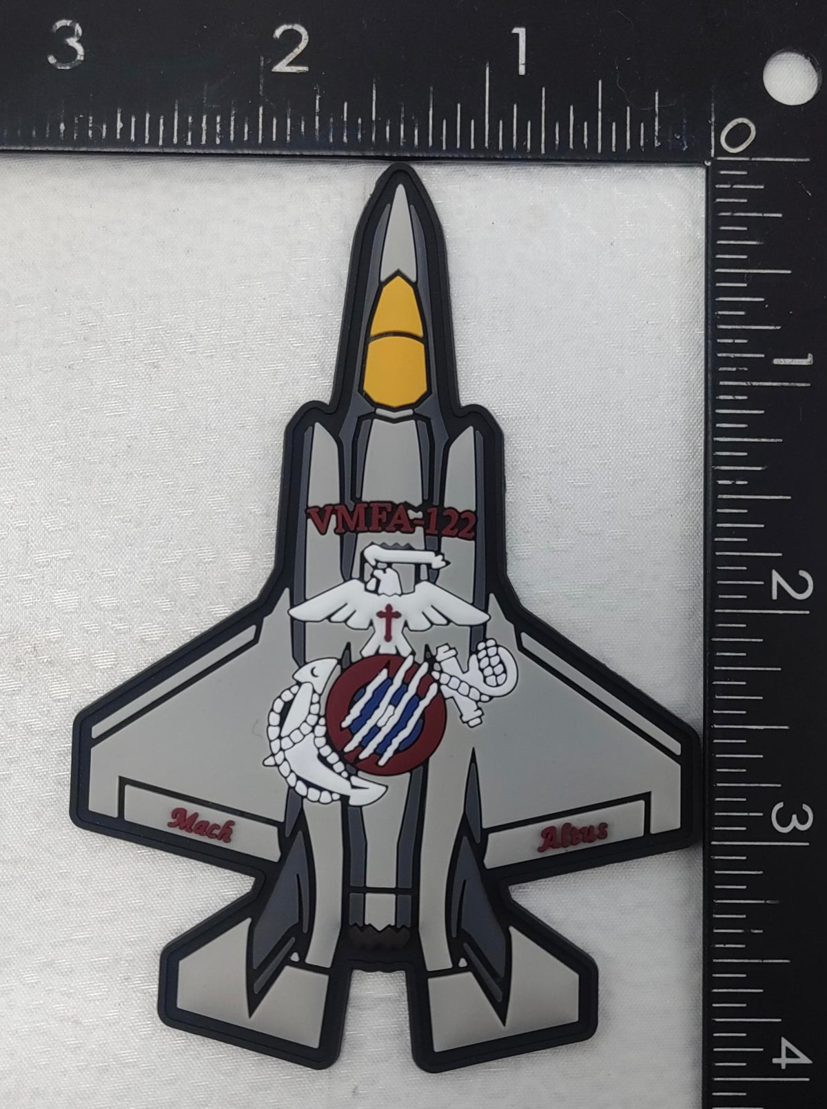 Officially Licensed USMC VMFA-122 Flying Leathernecks F-35 PVC Patch